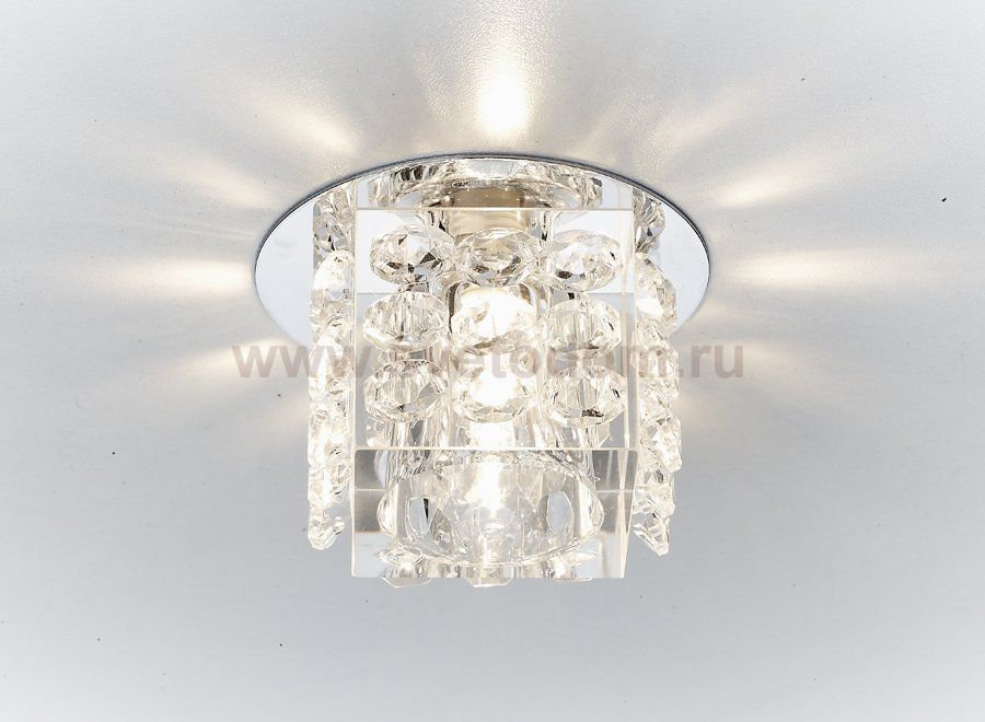 Точечный светильник Ambrella с узором D1111 CL/CH