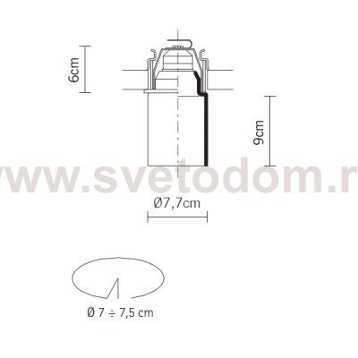 Встраиваемый светильник D14F1101