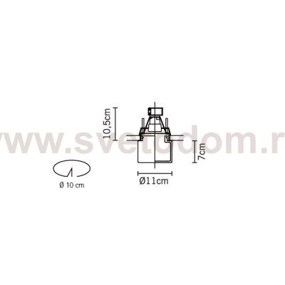 Встраиваемый светильник Fabbian D14F3901