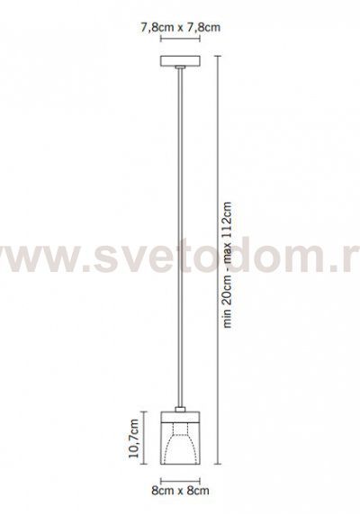 Подвесной светильник D28A0100 grey