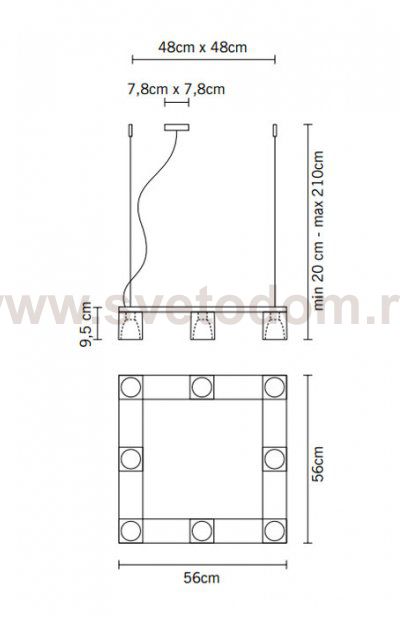 Подвесной светильник D28A0700 Flow