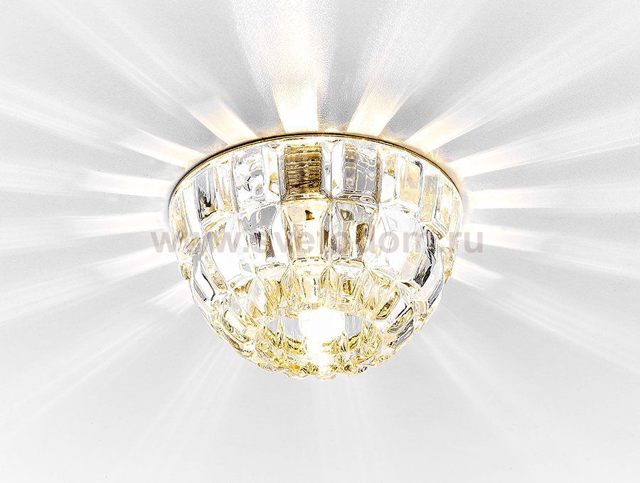 Точечный светильник Ambrella Кристальный D4180 CL/G