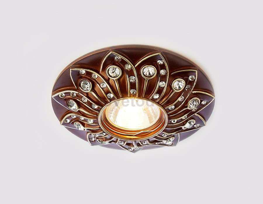 Светильник точечный Ambrella D4455 BR красное дерево ORGANIC SPOT