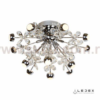 Потолочная люстра iLedex Flo D4489-16 Хром