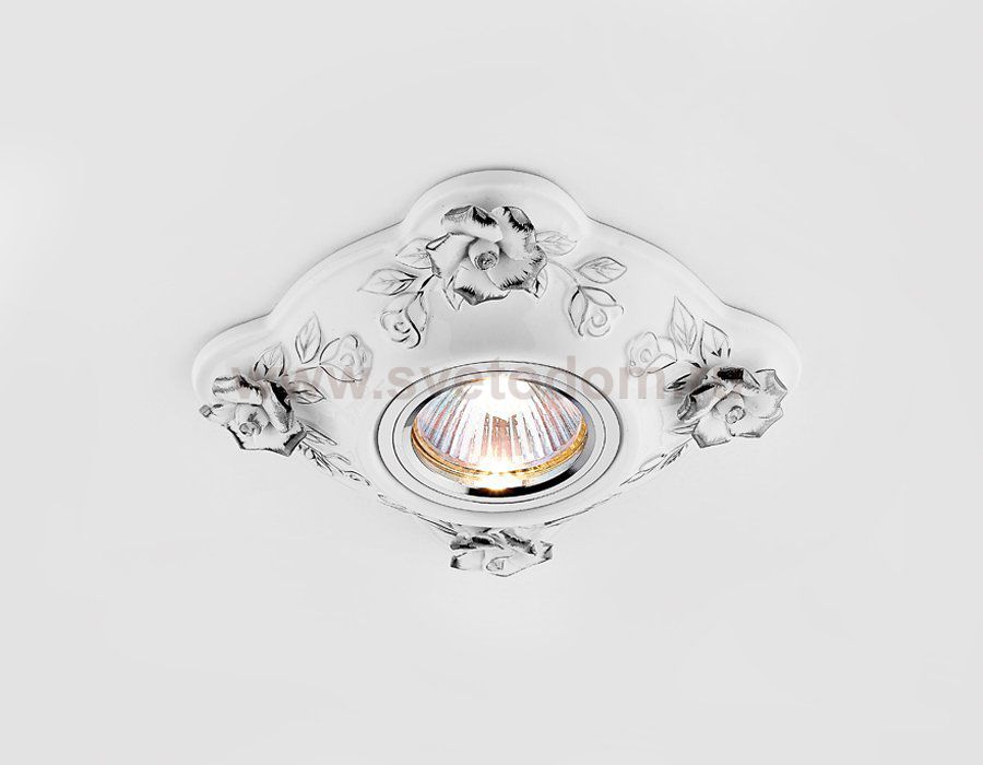 Светильник точечный Ambrella D5504 W/CH белый хром керамика ORGANIC SPOT