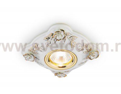 Светильник точечный Ambrella D5504 W/GD белый золото керамика ORGANIC SPOT