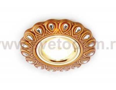 Светильник точечный Ambrella D5540 SB/CL бронза прозрачный керамика ORGANIC SPOT