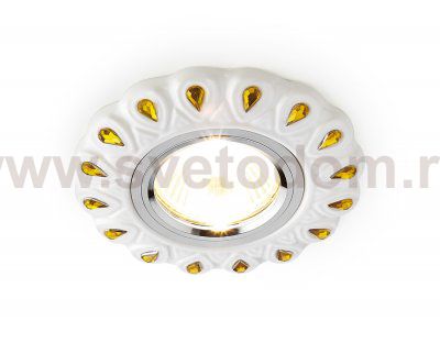 Точечный светильник Ambrella с узором D5540 W/YL