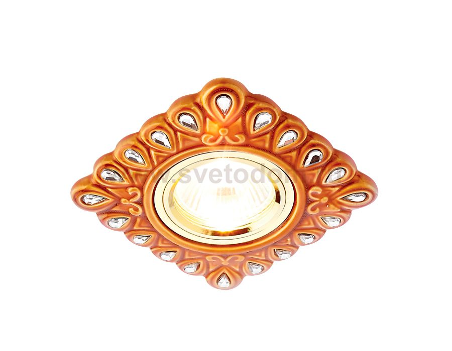 Светильник точечный Ambrella D5550 SB/CL бронза прозрачный керамика ЛАМПА 5вт в КОМПЛЕКТЕ ORGANIC SPOT