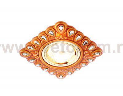 Светильник точечный Ambrella D5550 SB/CL бронза прозрачный керамика ORGANIC SPOT