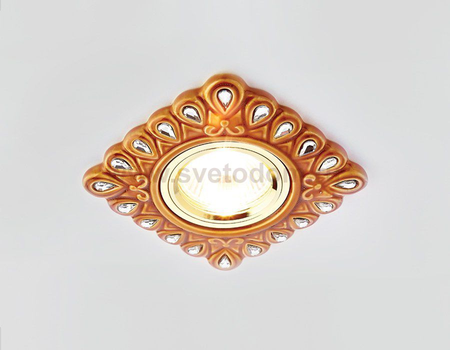 Светильник точечный Ambrella D5550 SB/CL бронза прозрачный керамика ORGANIC SPOT