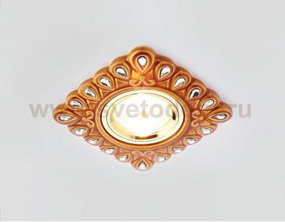 Светильник точечный Ambrella D5550 SB/CL бронза прозрачный керамика ORGANIC SPOT