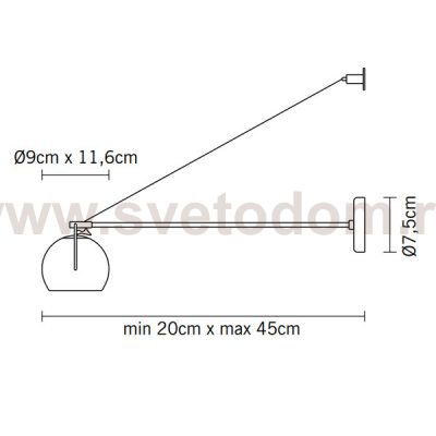 Настенный светильник D57D0300