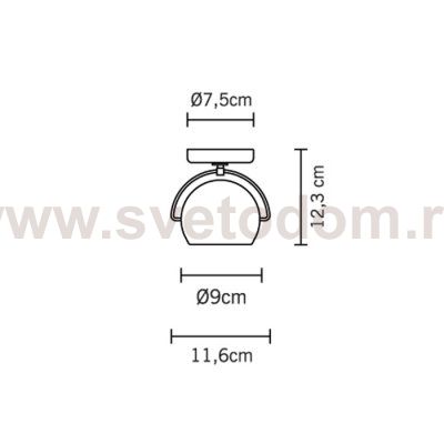 Настенный/Потолочный светильник Fabbian D57G1331