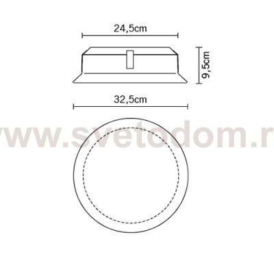 Настенный/Потолочный светильник D58G0200