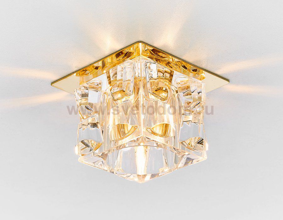 Встраиваемый светильник Ambrella D7350 CL/G