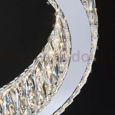 Люстра D8010P/2R/D800+600 silver