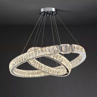 Люстра D8010P/2R/D800+600 silver