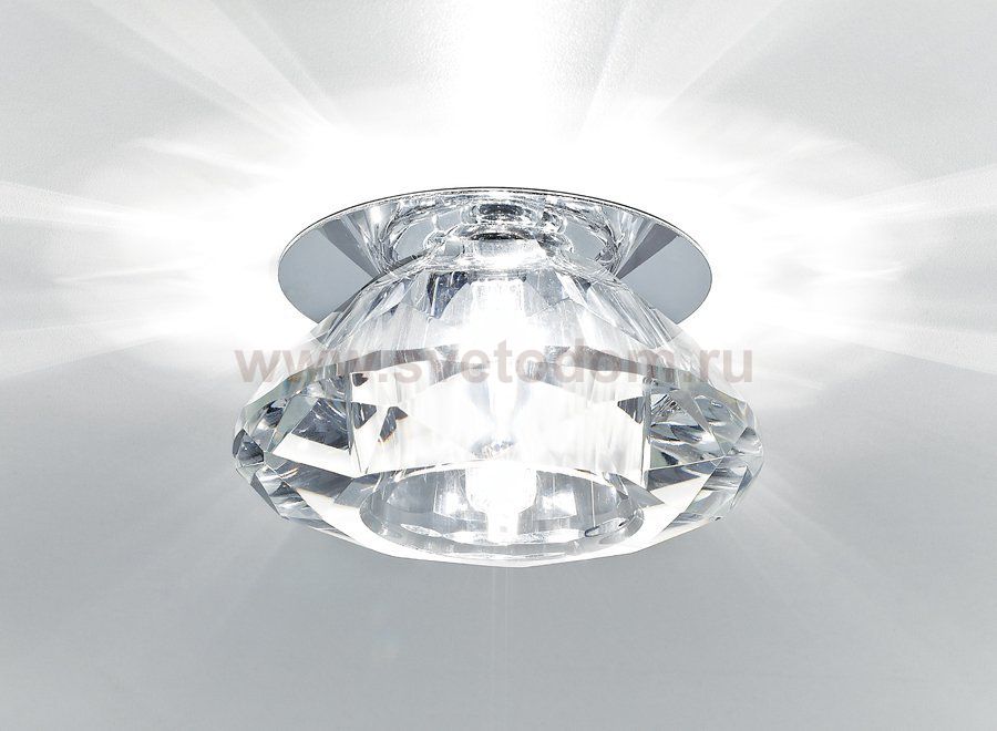Точечный светильник Ambrella Кристальный D8016 CL/CH