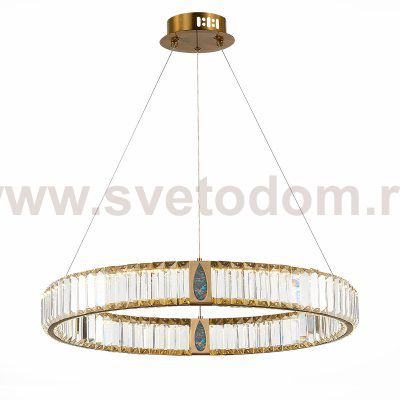 Люстра D8016P/R/D600 gold/clear