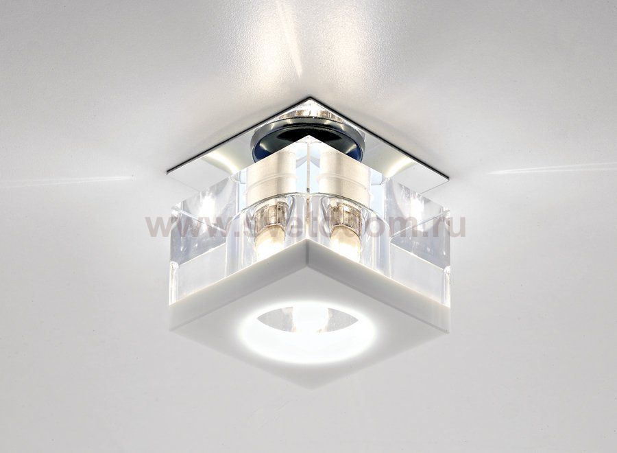 Светильник Ambrella D8031 CL/W белый/прозрачный G9 D70 H80 mm