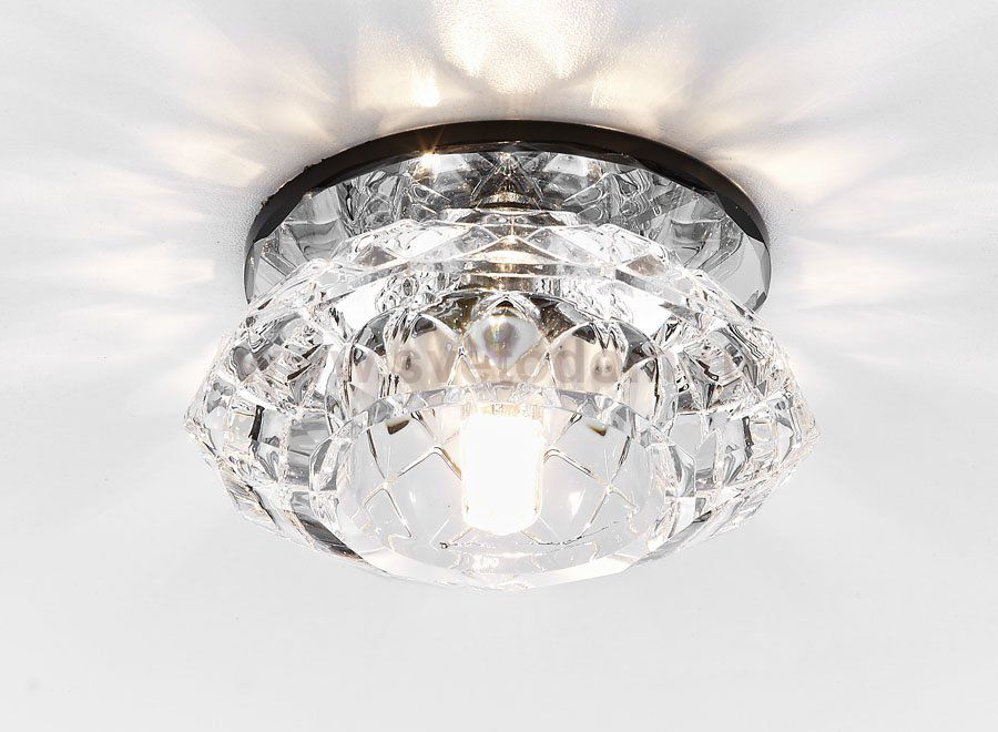 Точечный светильник Ambrella Кристальный D8068 CH+BK CL