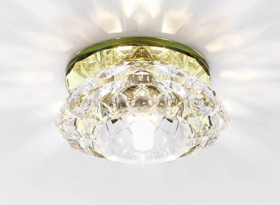 Светильник Ambrella D8068 G/CL золото/прозрачный