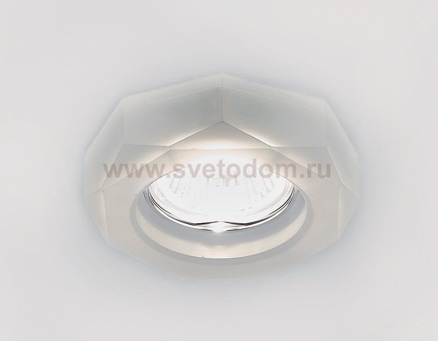 Светильник точечный Ambrella D9120 W хром/матовое стекло MR16 H25 D90 mm ORGANIC SPOT