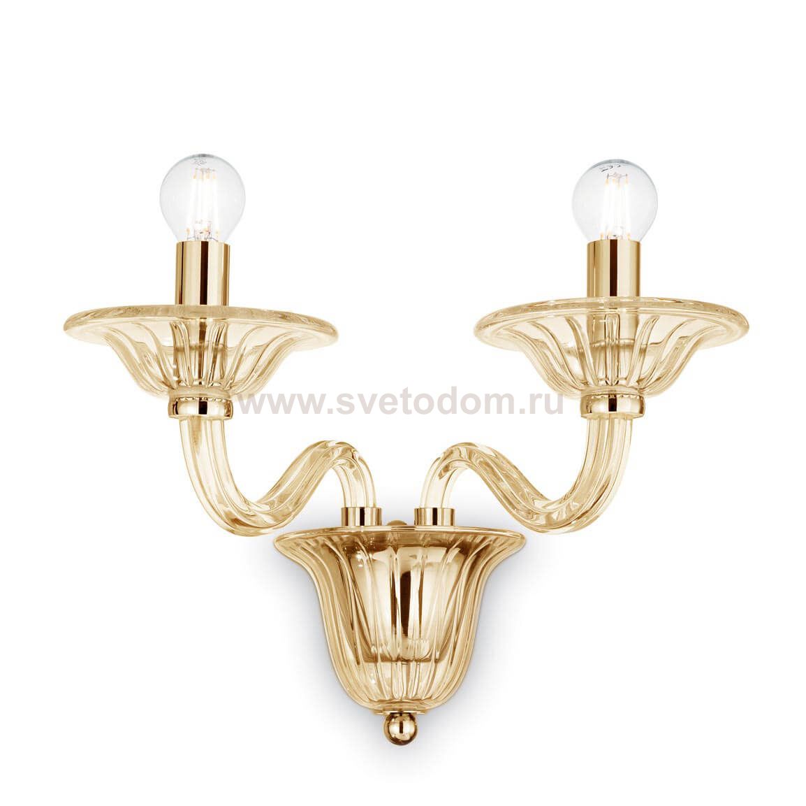 Светильник бра Ideal lux DANIELI AP2 AMBRA (159935)