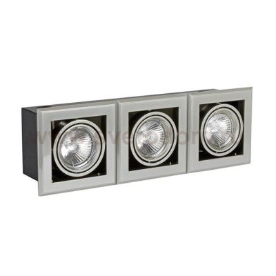 Светильник DAR M39*3 X 12v 50w MR16 перл. хром, с тр-р и лмп
