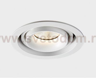 DE-313 white светильник встраиваемый поворотный