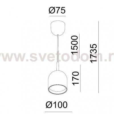 DE-314 white светильник подвесной