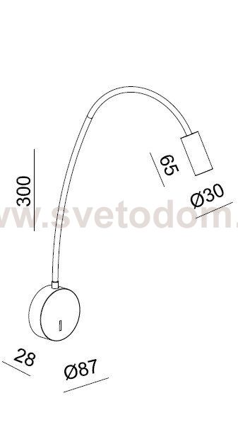 DE-316 white светильник настенный