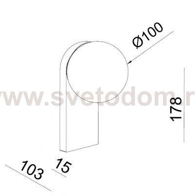 DE-317 bronze светильник настенный влагозащищенный