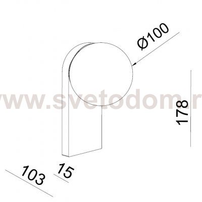 DE-317 gothic светильник настенный влагозащищенный