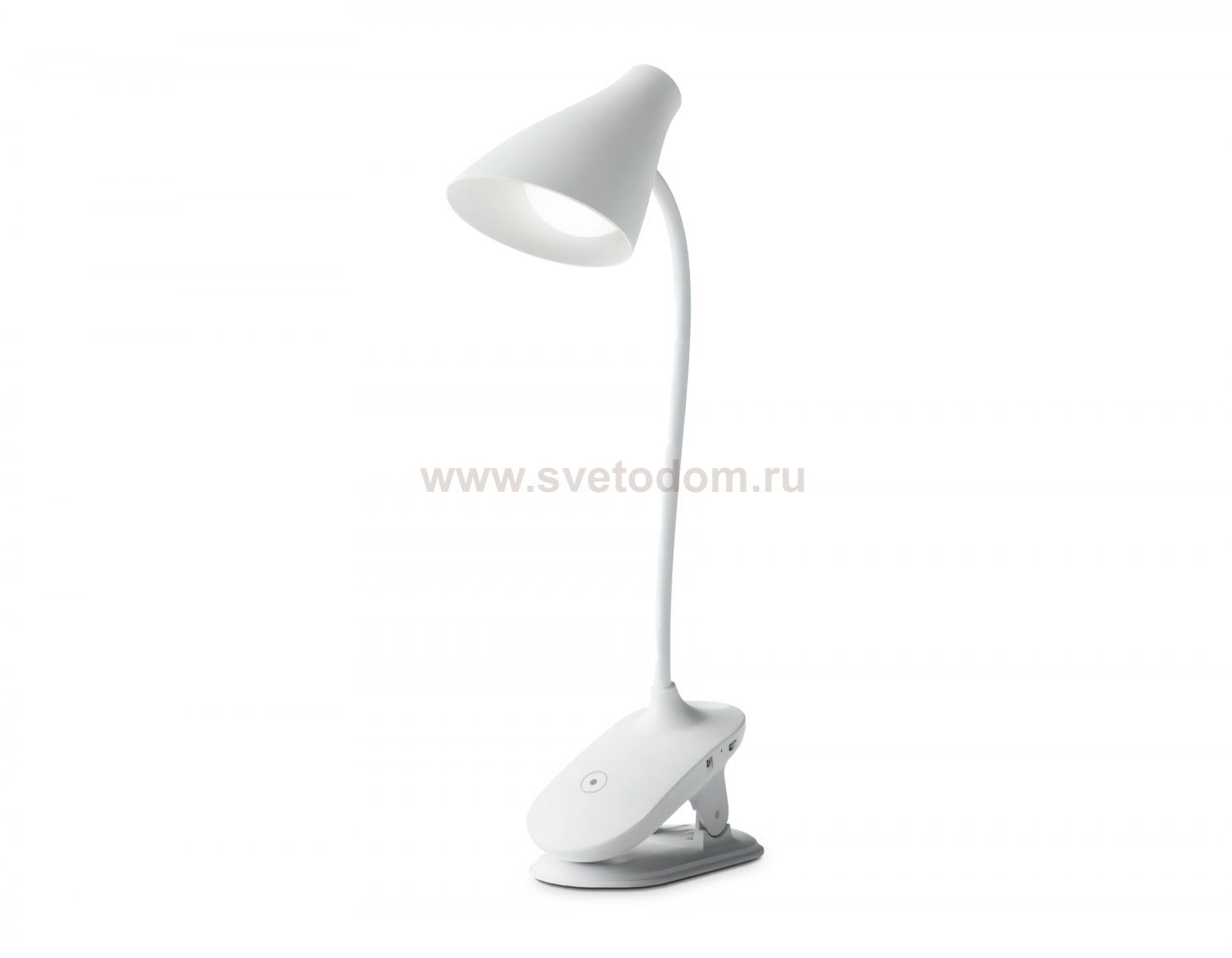 Светодиодная настольная лампа с прищепкой, гибкой ножкой и аккумуляторной батареей Ambrella DE705 DE