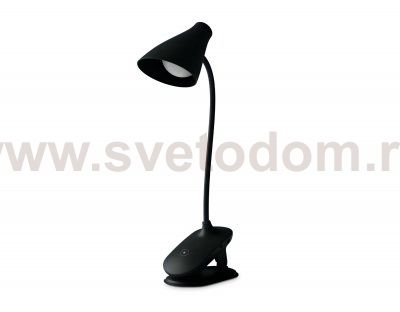 Светодиодная настольная лампа с прищепкой, гибкой ножкой и аккумуляторной батареей Ambrella DE707 DE