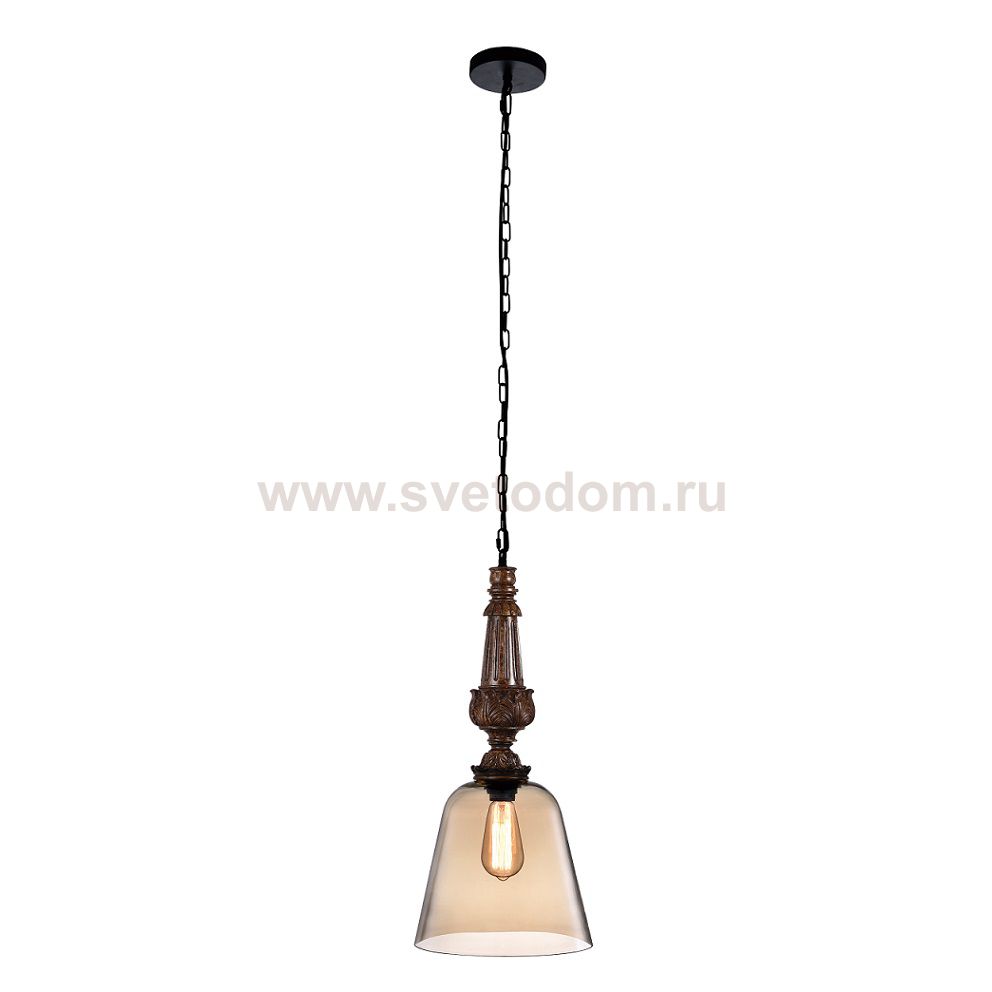 Светильник подвесной Crystal Lux DECO SP1 A AMBER (1530/201)