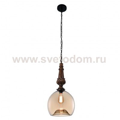 Светильник подвесной Crystal lux DECO SP1 B AMBER 1531/201