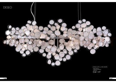Светильник подвесной Crystal Lux DESEO SP15 L1400 SILVER (1561/215)