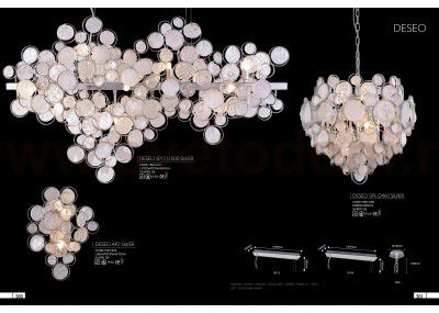 Светильник подвесной Crystal Lux DESEO SP6 D460 SILVER (1561/206)