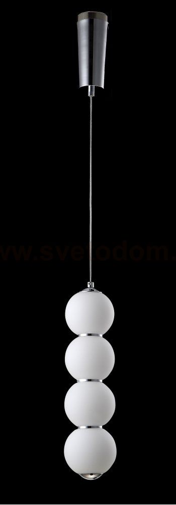 Светильник подвесной Crystal Lux DESI SP4 CHROME/WHITE (0470/204)