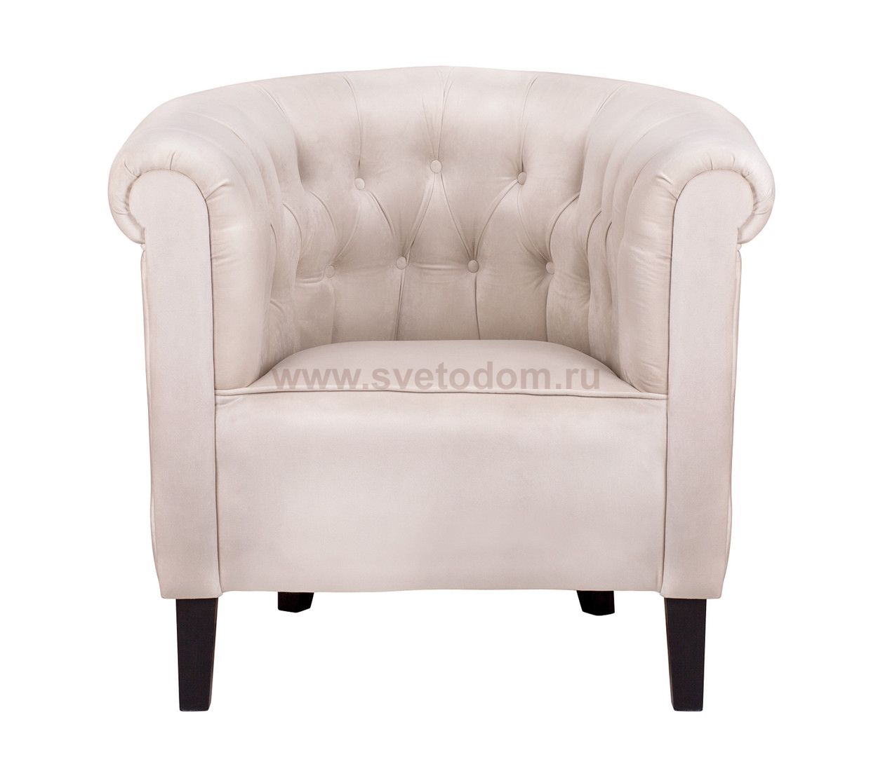 Низкое кресло Swaun Beige Velvet MAK interior DF-1815-OV Бежевый