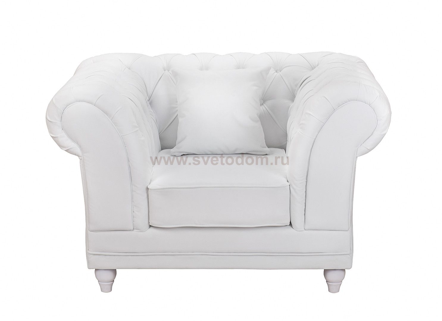 Низкое кресло Dasen White MAK interior DF-1816-VW Белый