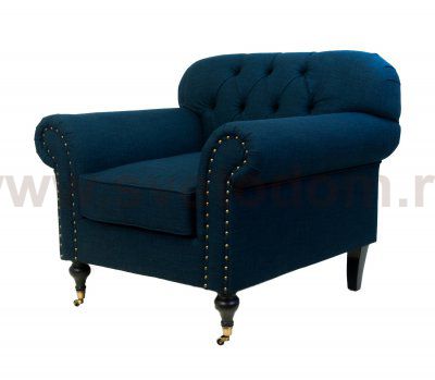 Классическое кресло Kavita Dark Blue MAK interior DF-1819-B1 Синий