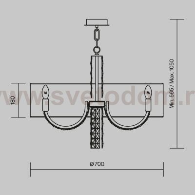 Подвесной светильник Maytoni DIA008PL-06CH Talento