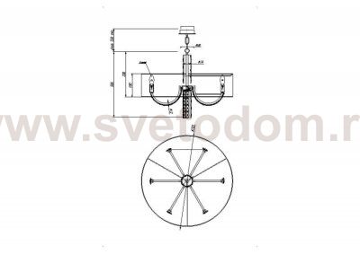 Подвесной светильник Maytoni DIA008PL-06CH Talento