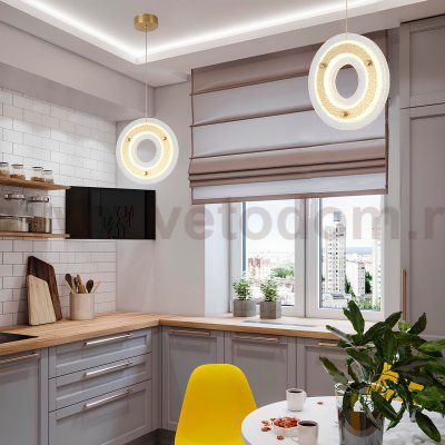 Светильник подвесной Crystallux DIEGO SP25W LED BRASS DIEGO