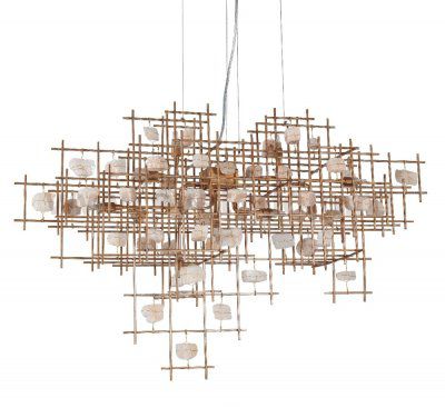 Светильник подвесной DIEGO SP9 L1000 GOLD (1580/209L) Crystal lux