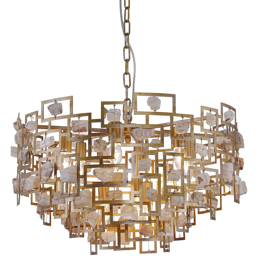 Светильник подвесной Crystal lux DIEGO SP9 D600 GOLD 1580/209